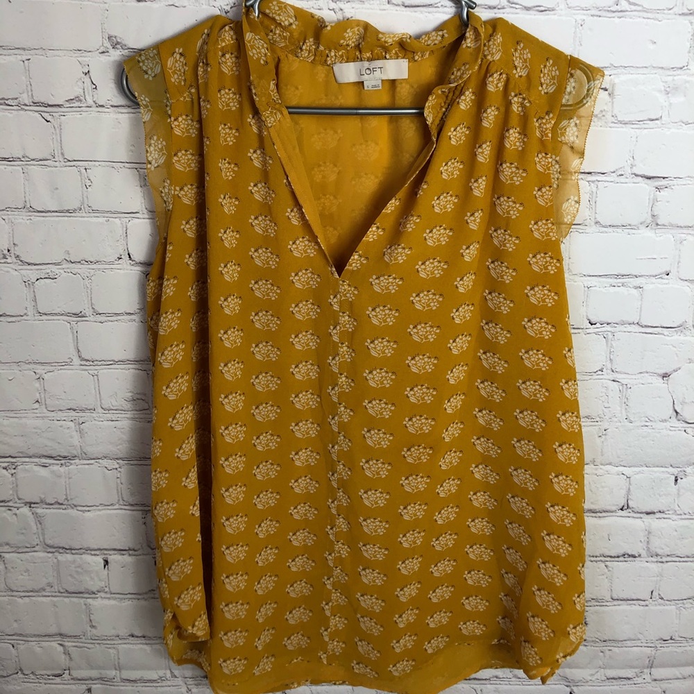 Mustard yellow loft tank top